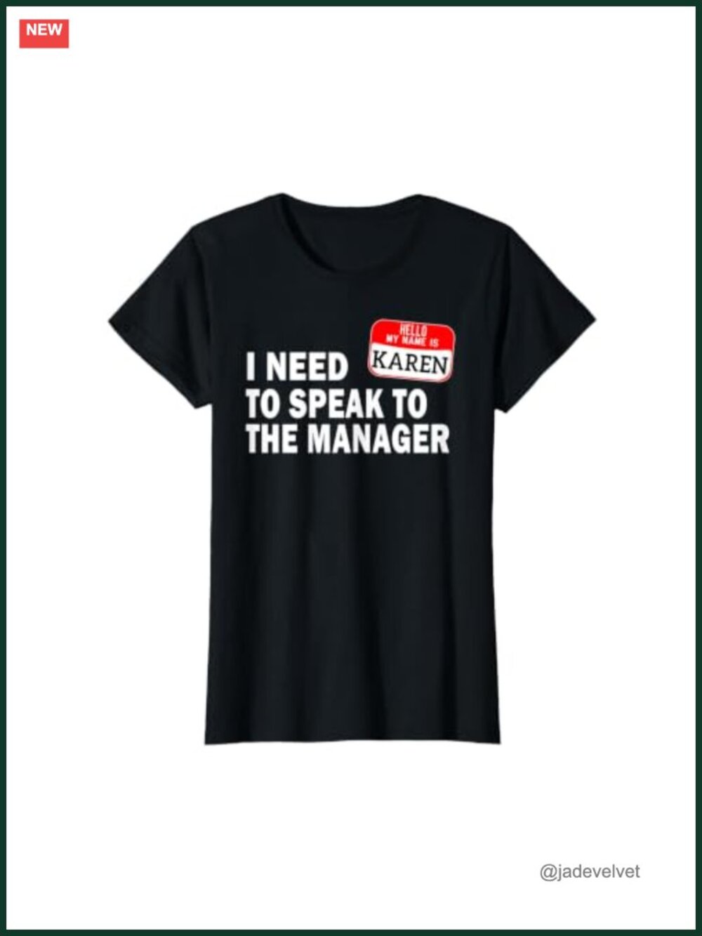 Funny Karen Halloween Lazy Costume Speak to Manager T-Shirt Novelty Tee